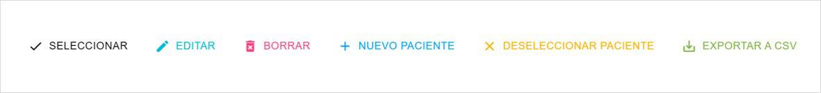Menú Pacientes