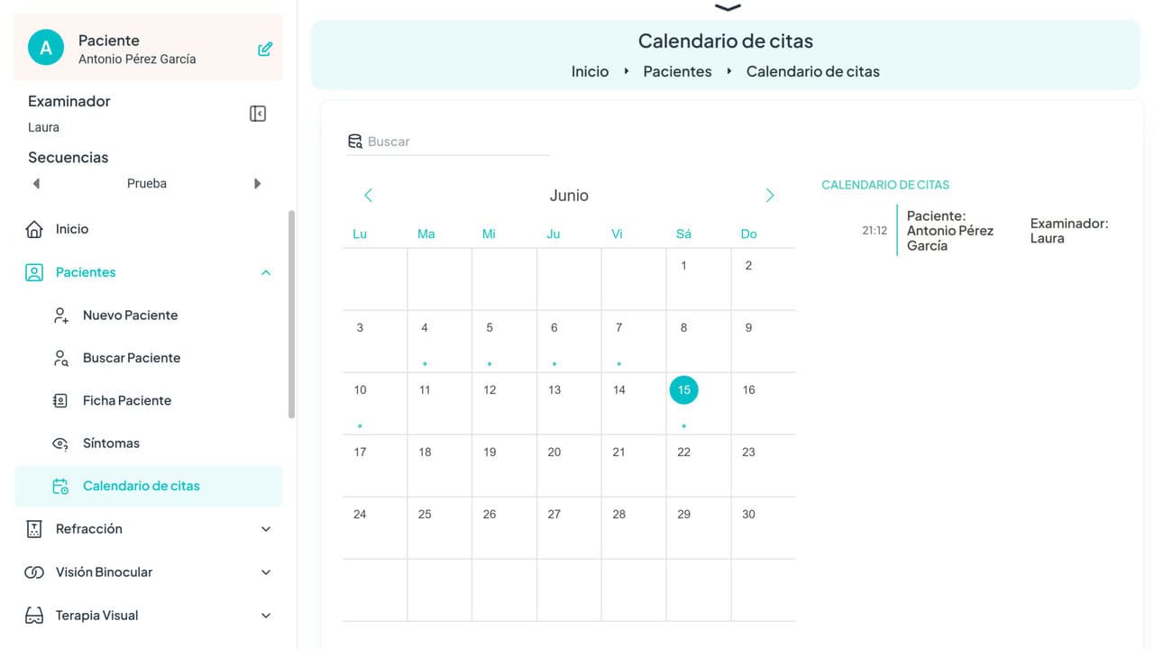 Calendario de Citas Calendario de Citas