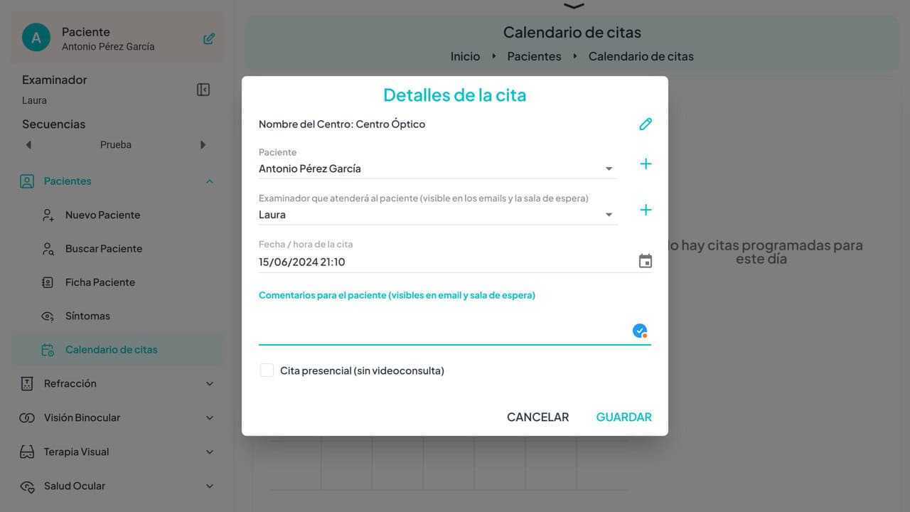Crear Cita Crear Cita