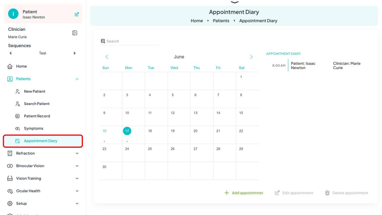 Appointment Diary