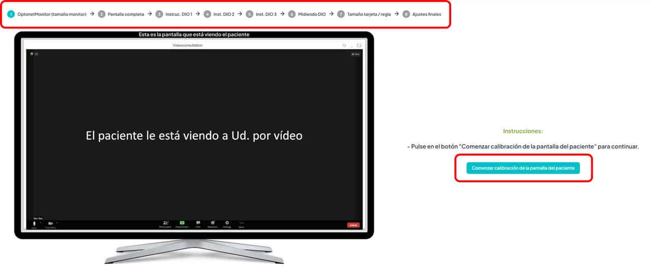 Comenzar Calibración Comenzar Calibración