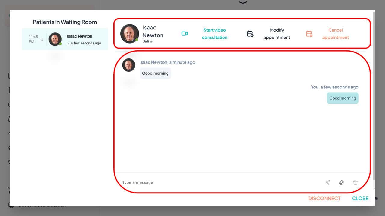 Clinician Waiting Room