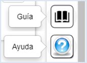 El botón de ayuda iniciará un breve tutorial para explicar las funciones de cada botón del menú de herramientas.